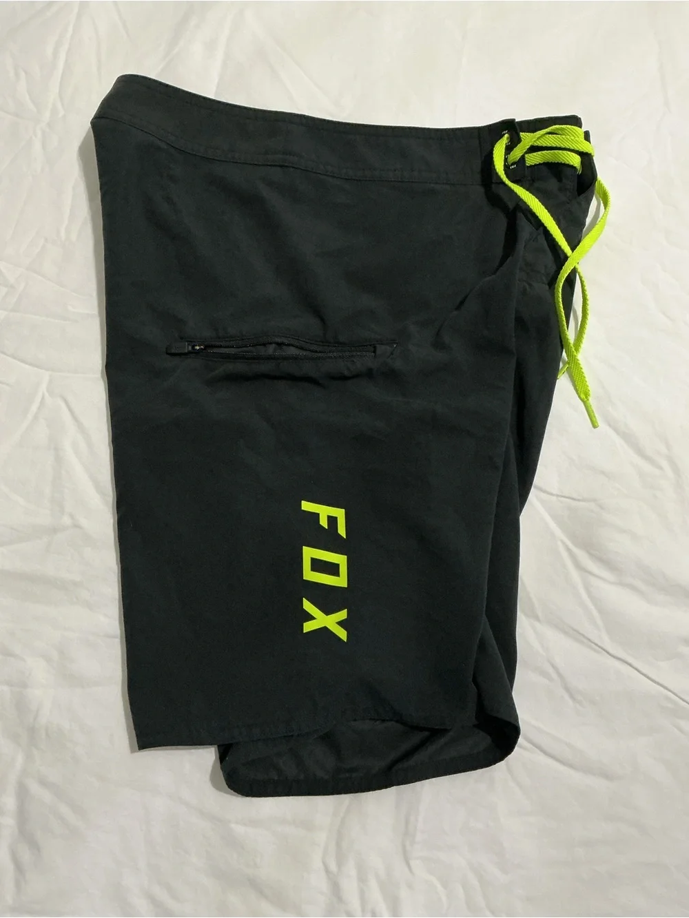 Fox Racing Youth Overhead Boardshorts Black Neon Yellow Size 28